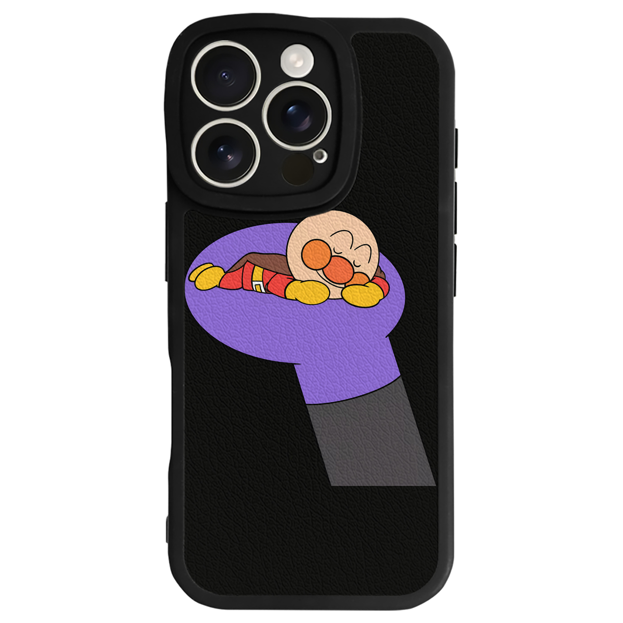 （画像用） アンパンマン Anpanman 【iPhone 16シリーズ対応】シリコンスマホケース（レザー調） 材質：シリコン